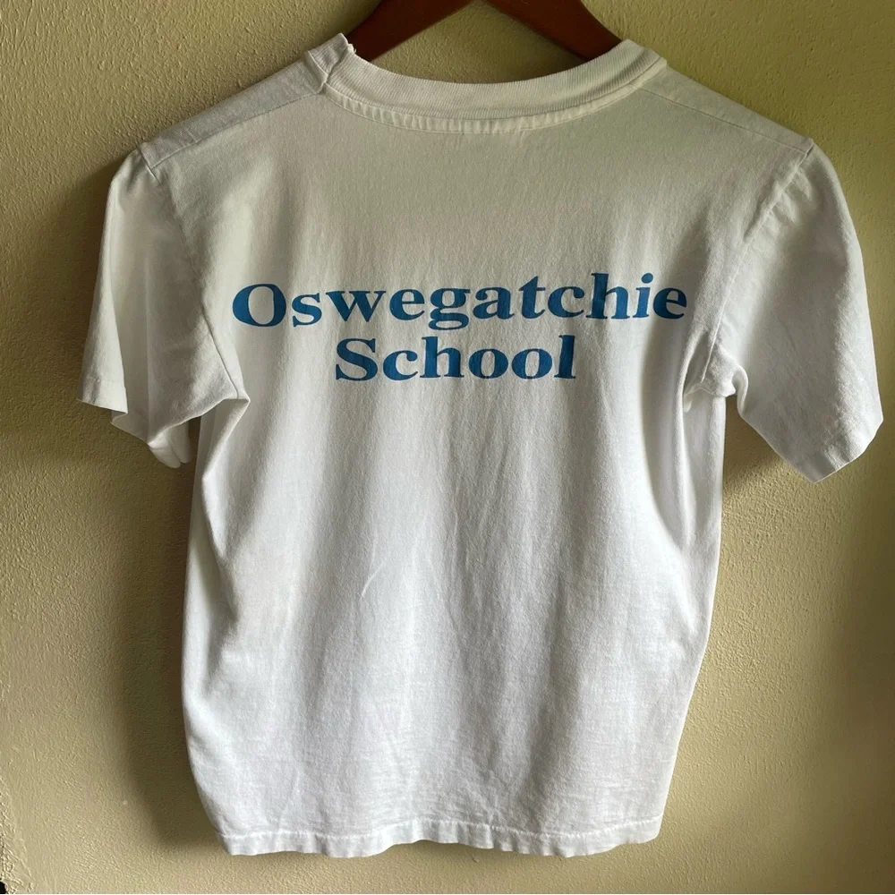 Vintage 1992 One with the Earth Tshirt. Oswegatchie School. Youth Large